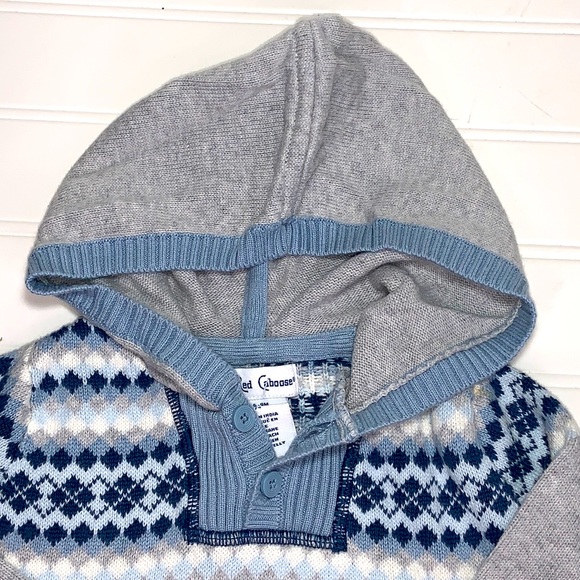 Little Red Caboose Fair Isle Sweater Outfit 6-9 - Picture 4 of 13